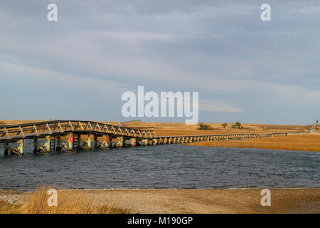 Il Boardwalk, sandwich, Cape Cod, Massachusetts, Stati Uniti Foto Stock