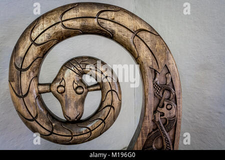 Funzione di barca in barca Viking Museum, Oslo, Norvegia Foto Stock