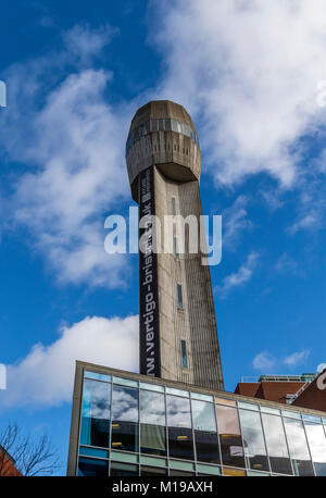 Vertigo Shot Tower, Temple Meads, Bristol, Regno Unito. Foto Stock