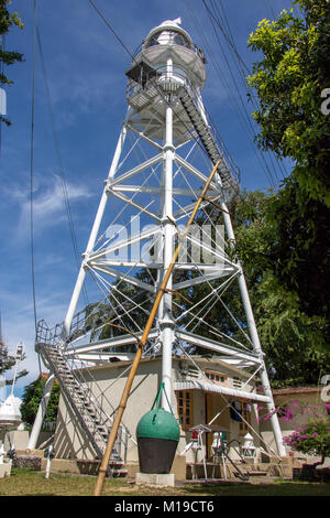 Il Forte Cornwallis Faro all'angolo nordorientale della Forte Cornwallis, Penang, Malaysia Foto Stock