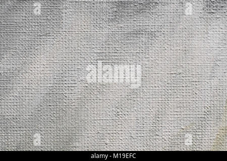 Dipinto di bianco di dettaglio in tela Foto Stock