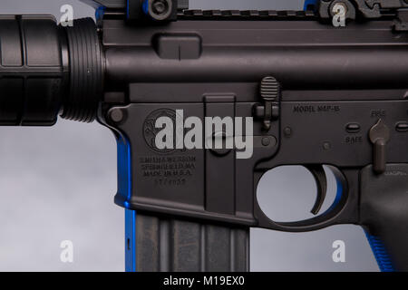 Smith e Wesson AR15 Rifle Foto Stock