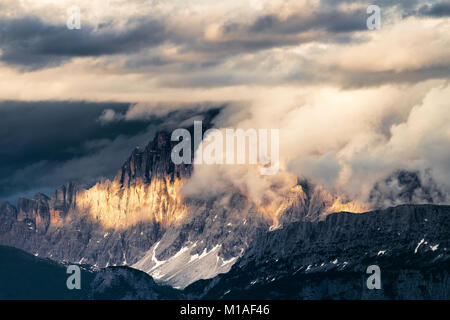 Bellissimo paesaggio nelle Dolomiti Foto Stock