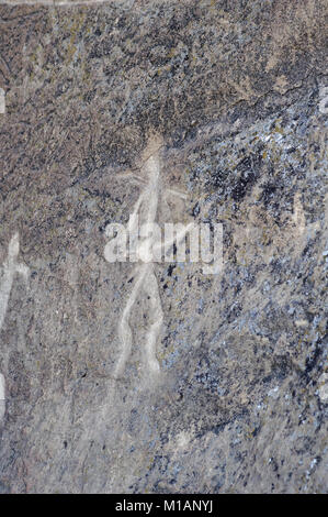 Gobustan National Park, Azerbaigian, patrimonio mondiale dell UNESCO Foto Stock