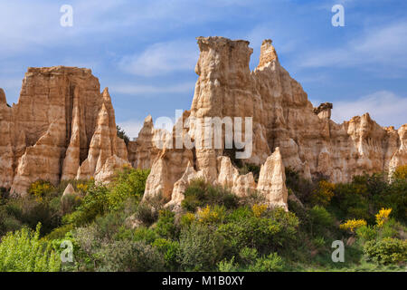 Les Orgues d'Ille sur Tet, Languedoc-Roussillon, Pyrenees-Orientales, Francia. Foto Stock