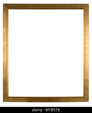 Grandi vuoti picture frame, distressed finitura dorato Foto Stock