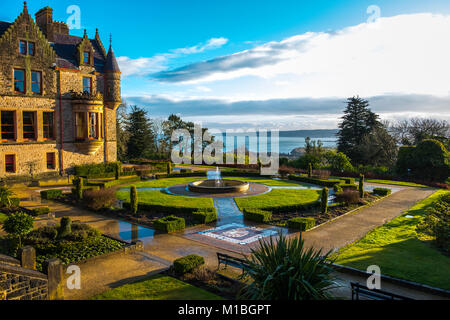 Castello di Belfast. Attrazione turistica sulle pendici del Cavehill Country Park a Belfast, Irlanda del Nord, Belfast City Council Foto Stock