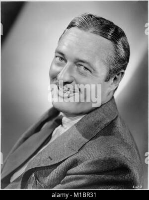 Edmund Lowe, Ritratto di pubblicità per i film, 'sotto la copertura di Notte', MGM, 1937 Foto Stock