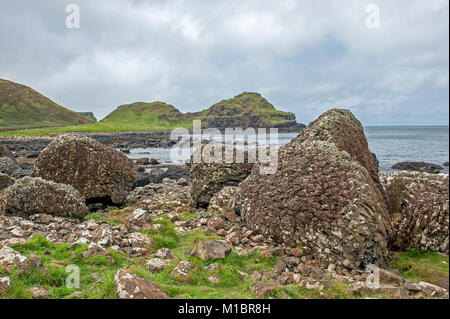 Giants Causeway litorale Foto Stock