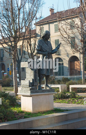 Piazza del Museo del violino Antonio Stradivari statua Foto Stock