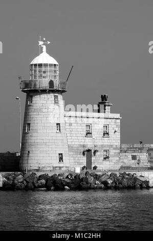 Faro nella penisola di Howth , ( Dublino - Irlanda ) Foto Stock