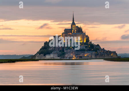Saint Michael Mount, in Normandia, Francia, Europa Foto Stock
