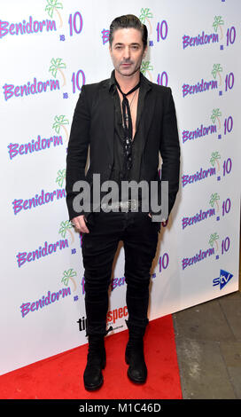 Jake Canuso durante la Benidorm è 10 evento svoltosi presso il Curzon Mayfair, Londra. Picture Data: lunedì 29 gennaio, 2018. Foto di credito dovrebbe leggere: Matt STANLEY A. CROSSICK/PA FILO Foto Stock