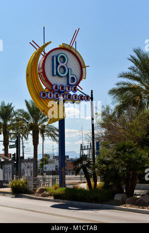 18b Arts District segno nel centro di Las Vegas Foto Stock