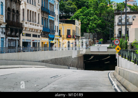 Sindaco Marcello Alencar tunnel nel centro di Rio de Janeiro, Brasile Foto Stock