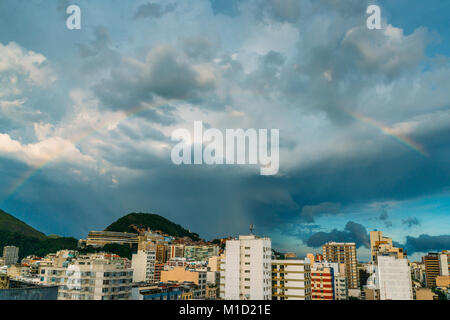 Vista aerea del Rainbow a Rio de Janeiro in Brasile Foto Stock