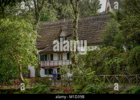 Forester house QUEIMADAS, centrale Monti, Madeira, Portogallo, Forsthaus, Queimadas, Zentralgebirge Foto Stock