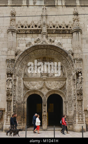 La chiesa di Nossa Senhora da Conceicao Velha', Rua da Alfa Dega , Lisboa, Portogallo, Kirche "Nossa Senhora da Conceicao Velha', Rua Da Alfandega , Lissab Foto Stock