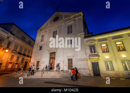 "Igreja de São Roque Chiesa', Largo Trindade Coelho, Lisbona, Portogallo, Kirche 'Igreja de Sao Roque', Lisbona Foto Stock