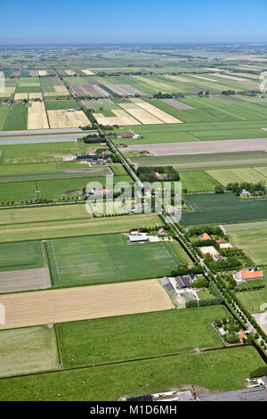 I Paesi Bassi, Midden Beemster, antenna. Beemster Polder. UNESCO - Sito Patrimonio dell'umanità. Foto Stock