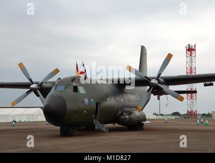 German Air Force C-160D Transall sul display statico RIAT 2014 Foto Stock