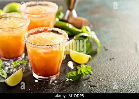 Tequila Sunrise margarita Foto Stock