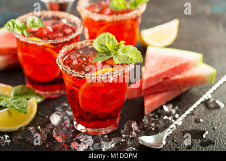 Anguria di agrumi e basilico margarita Foto Stock