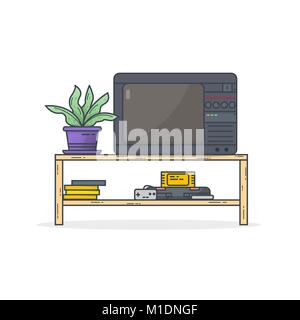 Retrò console di giochi Illustrazione Vettoriale
