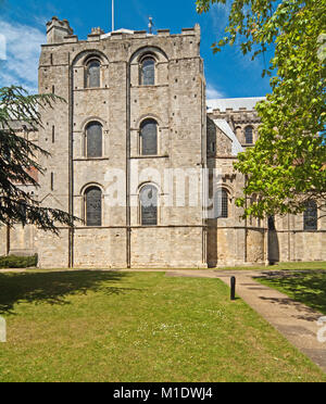 Romsey, Chiesa abbaziale di Santa Maria e San Aethelflaed, Hampshire, Inghilterra, Foto Stock