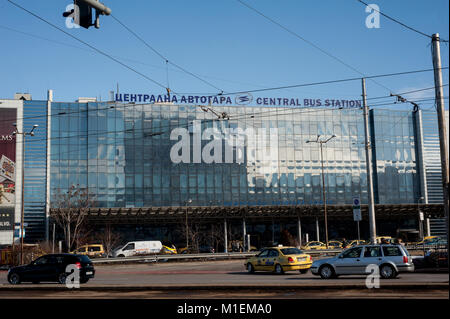 Sofia Central Bus Station Bulgaria Foto Stock