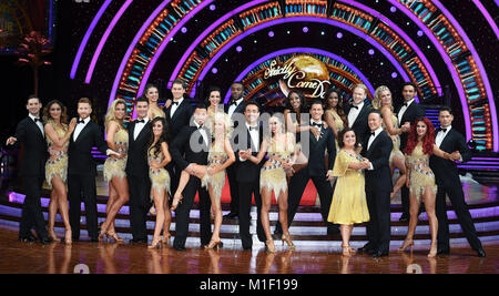 Il cast di Strictly Come Dancing Live Tour Photocall, Arena Birmingham, Birmingham. Foto Stock