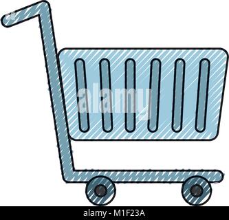 Carrello spesa design Illustrazione Vettoriale