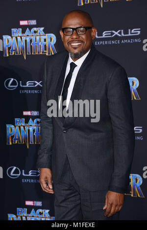 Los Angeles, Stati Uniti d'America. 29 gen, 2018. Forest Whitaker 118 partecipa alla premiere di Disney e meraviglia che 'Black Panther' al teatro Dolby on gennaio 29, 2018 in Hollywood, la California. Credito: Tsuni / USA/Alamy Live News Foto Stock