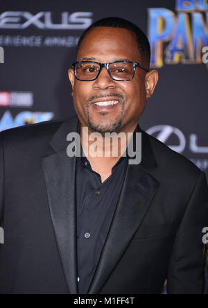 Los Angeles, Stati Uniti d'America. 29 gen, 2018. Martin Lawrence assiste la premiere di Disney e meraviglia che 'Black Panther' al teatro Dolby on gennaio 29, 2018 in Hollywood, la California. Credito: Tsuni / USA/Alamy Live News Foto Stock