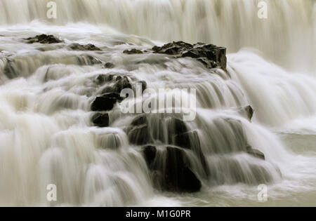 L'Islanda. Gullfoss. Gullfoss cascata. Foto Stock