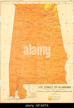 Una indagine biologica di Alabama. I. Physiography e zone di vita. II. I mammiferi (1921) (20194013289) Foto Stock