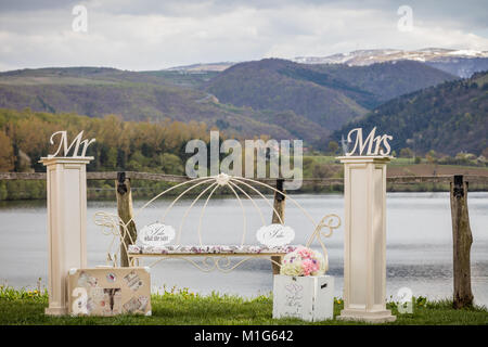 Decorazioni per matrimoni Foto Stock