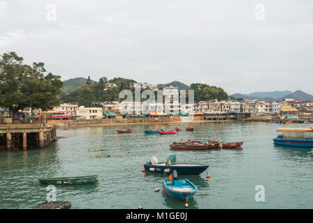 Hung Shing Yeh Beach sull Isola di Lamma, Hong Kong, Cina Foto Stock