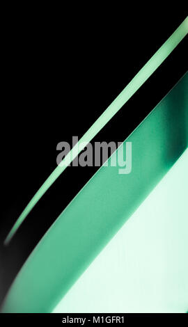 Nero e sfondo verde Foto Stock