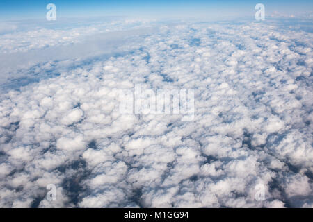 Nuvole vista dall'aereo airkraft Foto Stock