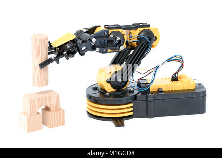 Robot in plastica modello arm Foto Stock