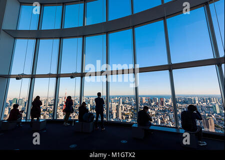Mori Tower Roppongi Hills Tokyo City View Foto Stock