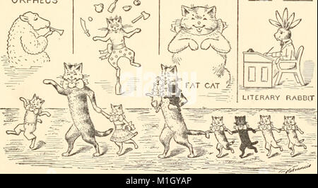 Un libro di allegro gatti e altri animali animati (1903) (14752739175) Foto Stock