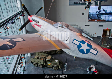 P-51 d aereo mustang II Guerra Mondiale museum Foto Stock