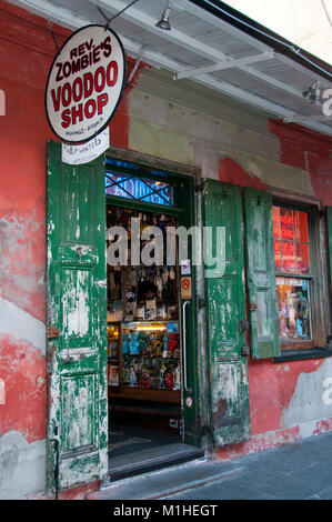 Il rev. Gli zombie Voodoo Shop Store esterno New Orleans Foto Stock