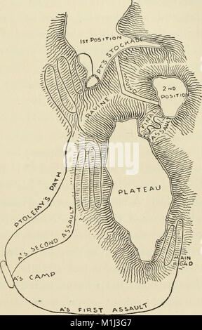 Alexander - una storia di origine e la crescita dell'arte della guerra fin dai primi tempi alla battaglia di Ipsus, B.C. 301, con un resoconto dettagliato delle campagne del grande macedone (1890) (14596132718) Foto Stock