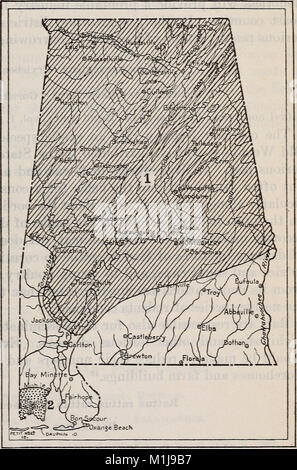 Una indagine biologica di Alabama. I. Physiography e zone di vita. II. I mammiferi (1921) (20192648520) Foto Stock