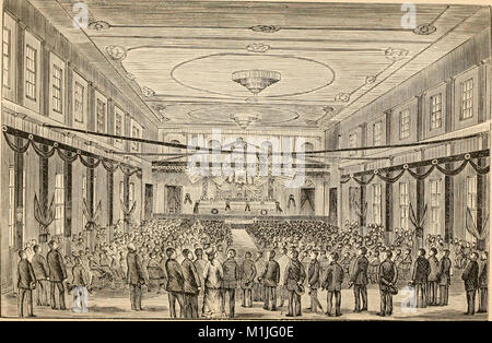 Una storia del procedimento nella città di New Orleans, in occasione di cerimonie funebri in onore di James Abram Garfield, defunto presidente degli Stati Uniti che ha avuto luogo lunedì (14585608527) Foto Stock