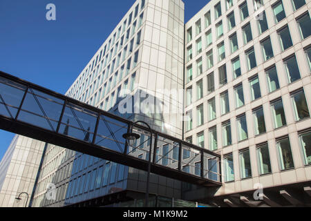 Germania, Colonia, l'edificio Vierscheibenhaus del Westdeutscher Rundfunk o tedesco occidentale di Colonia di radiodiffusione, un pubblico tedesco-broadcasting instit Foto Stock