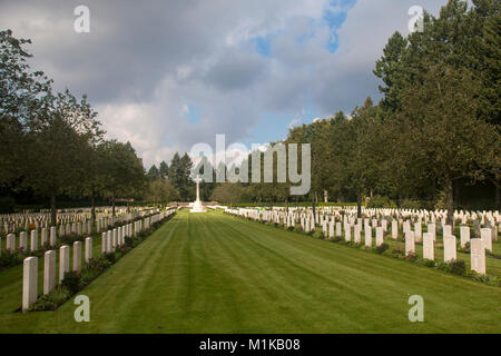 Germania, Colonia, Commonwealth War Graves cimitero della Commissione all'interno di Colonia cimitero meridionale nel quartiere Zollstock, il Commonwealth War Cemeter Foto Stock